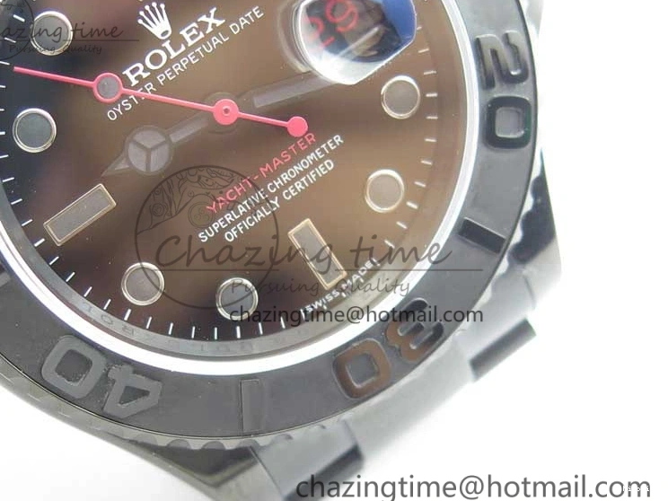 MiroTime 0901 EasyCare Yacht-Master 116622 DLC VRF Best Edition Black Dial on DLC Bracelet VR 2918